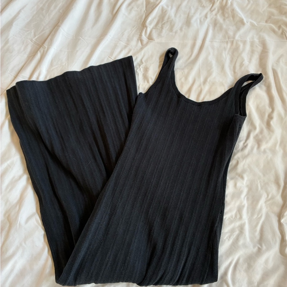 Abercrombie black long dress